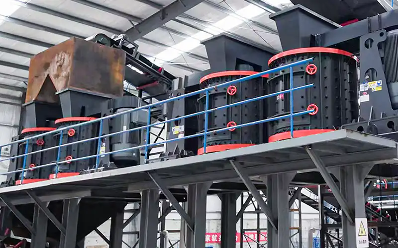 vertical-compound-crusher-working